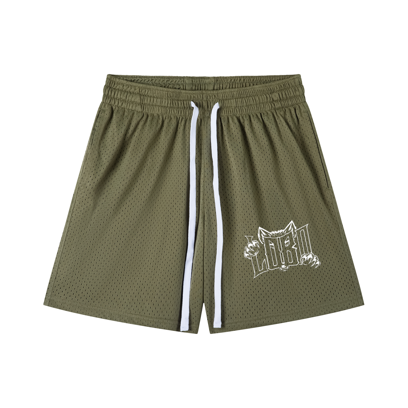Mesh Drawstring Shorts