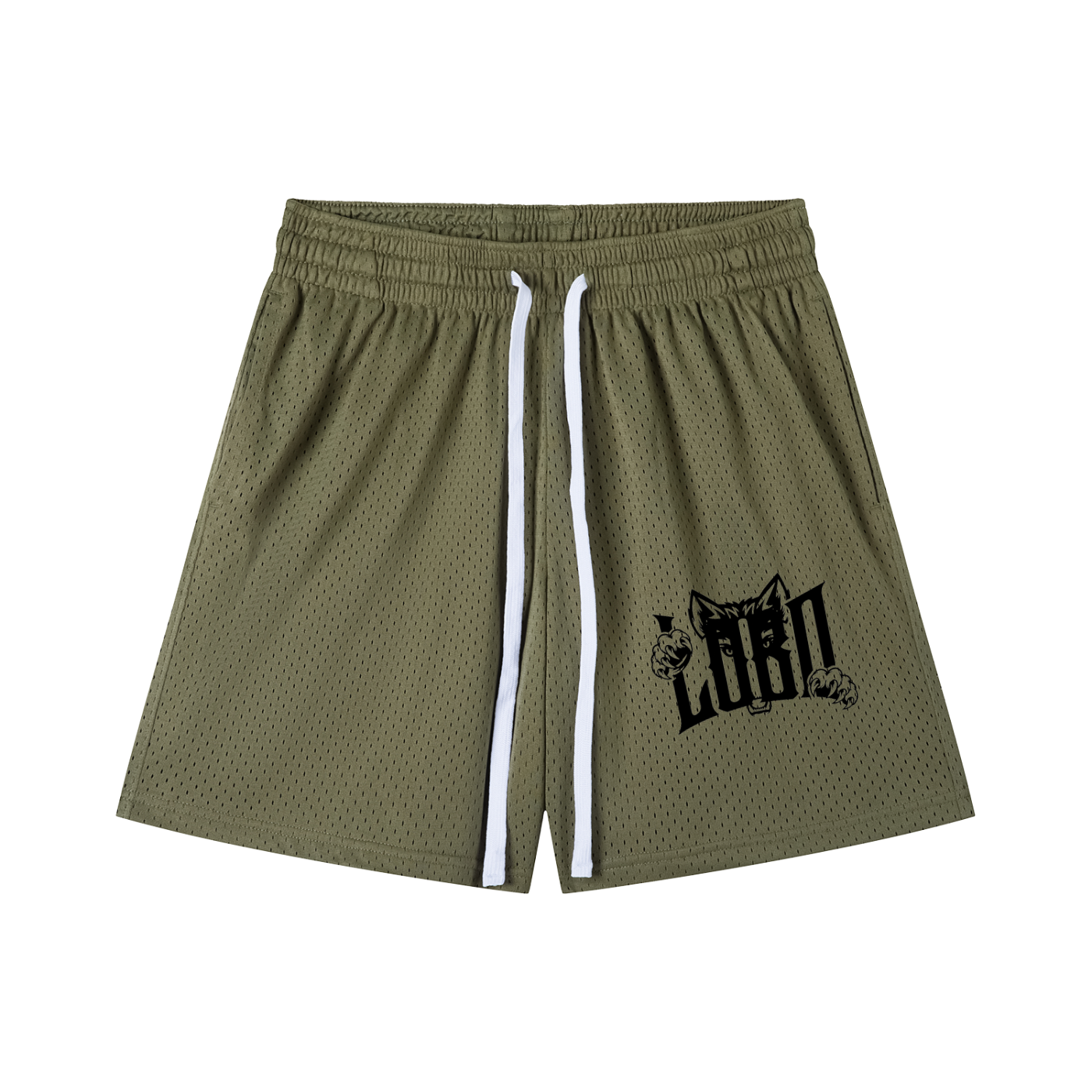 Mesh Drawstring Shorts