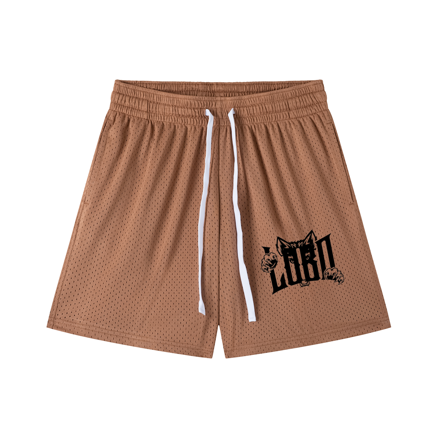 Mesh Drawstring Shorts