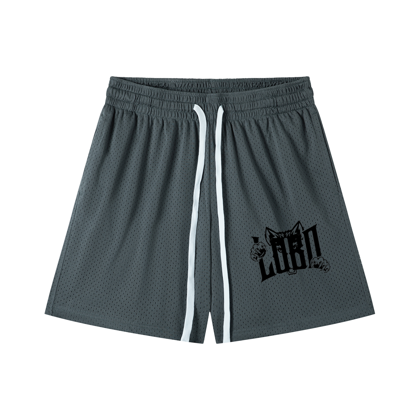 Mesh Drawstring Shorts