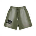 Sun Fade Distressed Shorts