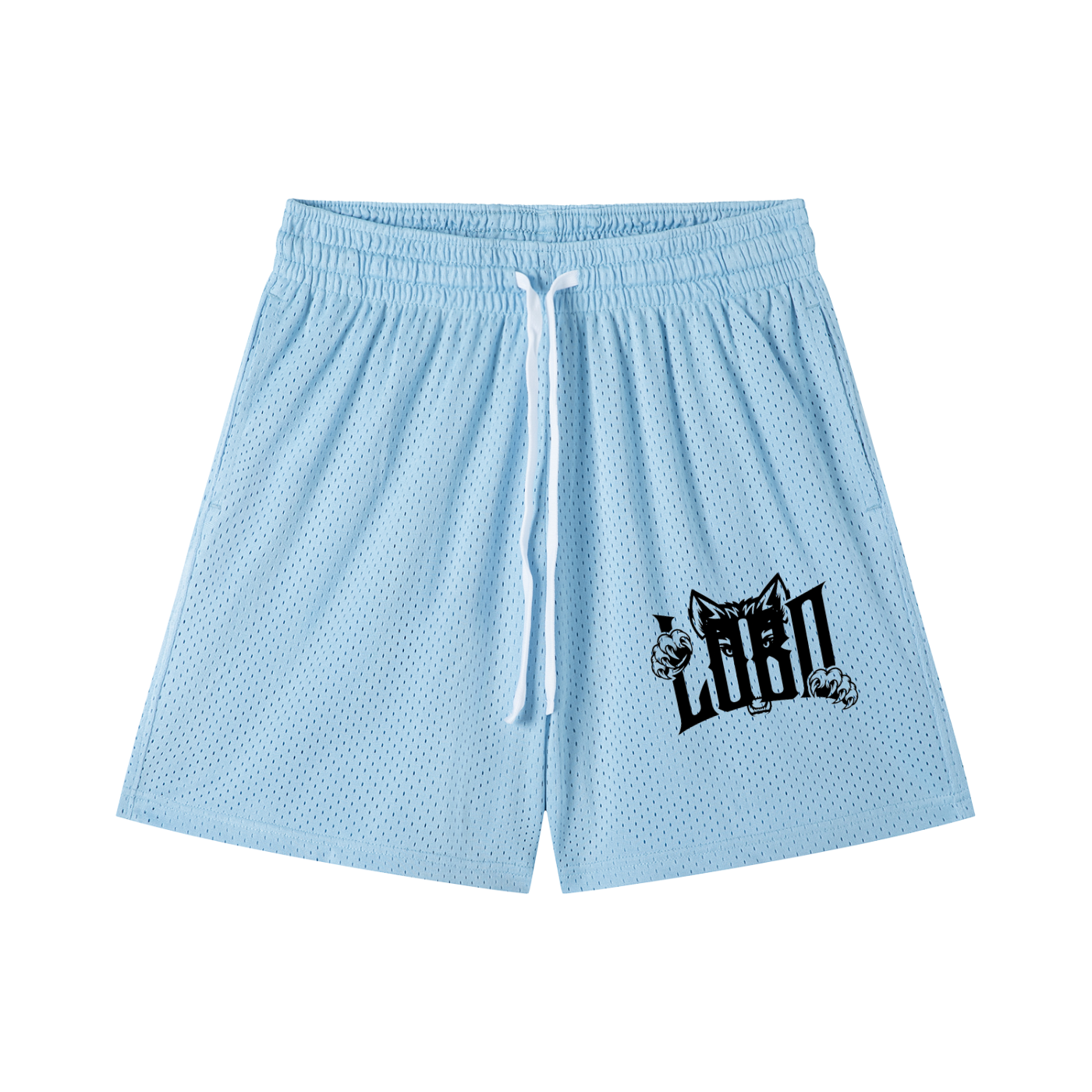 Mesh Drawstring Shorts